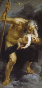Saturno devorando a su hijo. Rubens (1636)